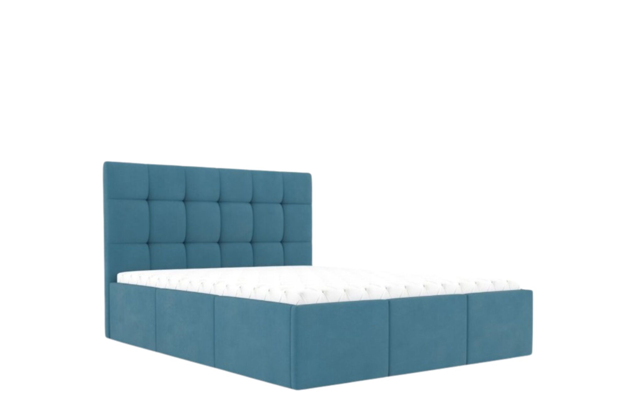 ŁÓŻKO TAPICEROWANE BERLIN 200X200 POJEMNIK STELAŻ