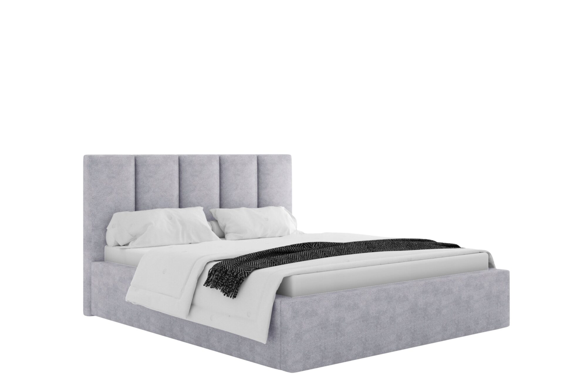 ŁÓŻKO TAPICEROWANE MONTANA 140X200 POJEMNIK STELAŻ